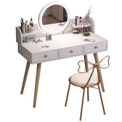 China China Factory Wholesale Wooden Foldable Storage Mirror Dresser Furniture Bedroom for sale