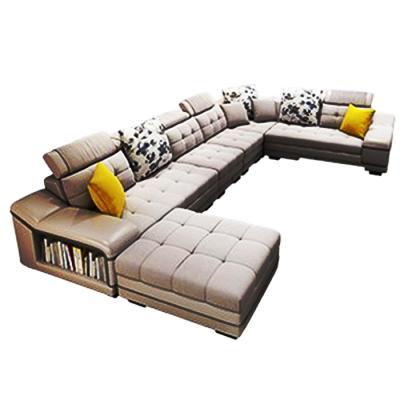 China Adjustable Modern Simple Washing Free High Quality Living Room Furniture Fabric Sofa (Other) Top Combination for sale