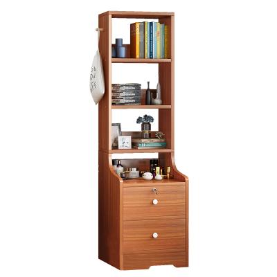 China Household Modern Simple Bedroom Storage Shelf Bedside Bookcase Storage Locker Small Bedside Table for sale