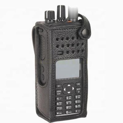 China Anti-drop Motorola PMLN5838 Hard Leather Case With Fixed Belt Buckle For Motorola Walkie Talkie DGP 5550 DP4600 DP4800 XPR 7550 for sale