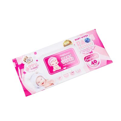 China ALL Promotional Wholesale Custom Logo Baby Tissue Tissue Paper Wet Rag Plastic Packaging Bag for sale