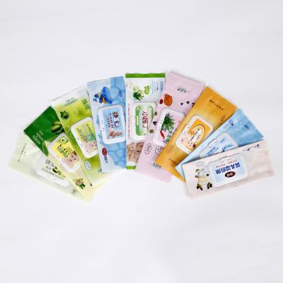 China Wet Bag/Tissue Tissue Paper Bag Heat Seal Baby Cloth Package Alcoholic Disinfection Cloth Portable Wet Pouch for sale