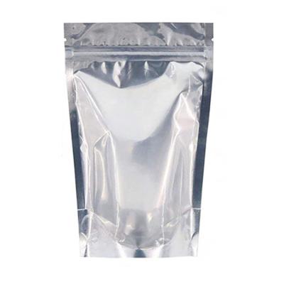 China Resealabl Moisture Proof Zipper Stand Aluminum Foil Food Ziplock Bag With Clean Windows for sale