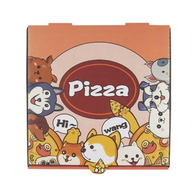 China Recyclable Custom Logo Food Packaging Take Away Lunch Paper Grids Boxes Wholesale Christmas Cookie Chocolate Pizza Box Caja With Logo for sale