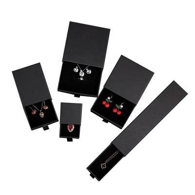 China Recyclable Custom Paper Velvet Cheap Gift Packaging Size Watch Size Luxury Leather Necklace Ring Boxes With Logo for sale