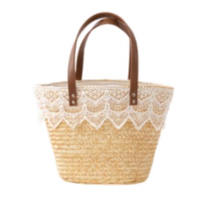 China Wholesale Women Tote Beach Handmade Woven Bag Purchasing Straw Handbag For Women Natural Fashion for sale