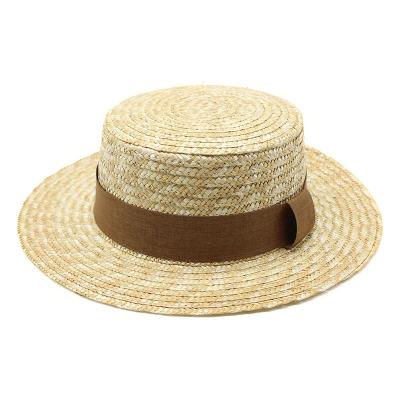 China Round Summer Straw Hat Beach Bucket Hat Straw Spring New Retro Sunscreen Modern Umbrella Handwoven Korean Flat Surface HAND-WOVEN for sale