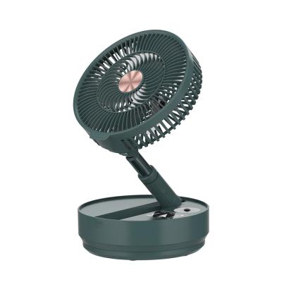 China Easy Storage Foldable Desktop Fan 3 in 1 USB Rechargeable Fan Air Fan with LED Light for sale