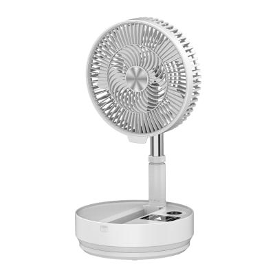 China Easy Storage Rechargeable Floor Fan Battery Power Fan Outdoor Storage Fan for sale