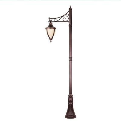 China 2m 3m 4m 2m 3m 4m Lighting Antique Post Above Garden Street Pathway Cast Iron Lamp Post With Lamp On Top for sale