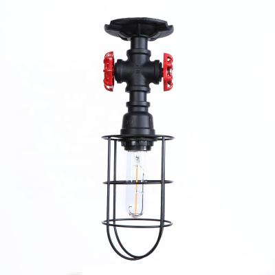 China Popular Industrial Steampunk Waterpipe Water Pipe Decoration Ceiling Lamps Pendant Light Bar for sale