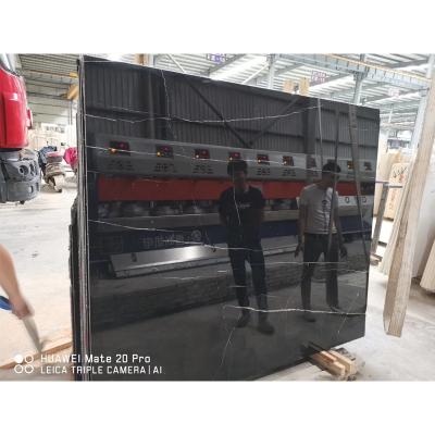 China 2021 Modern Nero Margiua Marquina Marble Cheap Black Graphic Design Stone From China Factory Direct Sales for sale