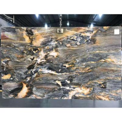 China 2021 Modern Polished Antique Exotic Wall Natural Stone TV Tiles Luxury Roman Blue Marble Beige Marble Tiles for sale