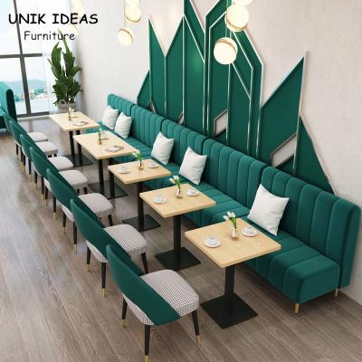 China Outdoor Velvet Restaurant Dining Table And Chairs Set Fabric 160cm 180cm Modern for sale