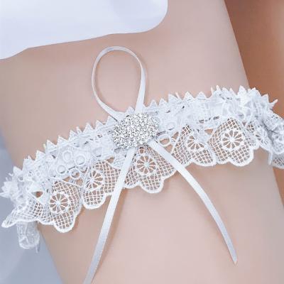 China Wedding Accessories David Bridal Garters and Wedding Garter To Wedding Bridal Lace Rhinestone Garters for sale