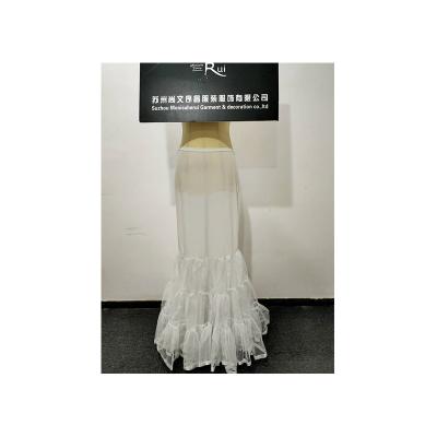 China Polyester white fishtail ladies inner petticoat wedding for wedding dress for sale