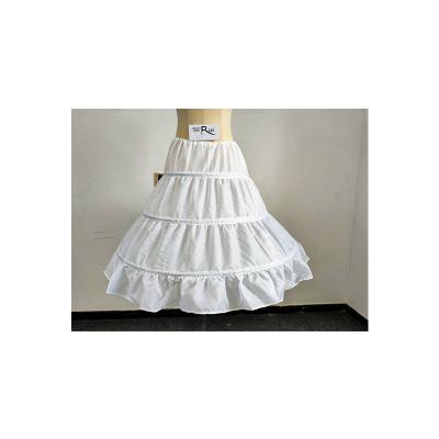 China Various Good Quality 77cm Polyester White Circle Skirt Polyester Lace Up Petticoat Modern for sale