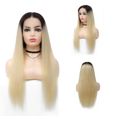 China Factory 613# Virgin Hair KEMY Peruvian Hair Wig 4*13 Blonde Straight Lace Up Remy Human Hair Wigs Brazilian Mink Straight Lace Frontal Wig for sale