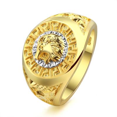 China Hiphop 2021 Wholesale Mens Gold Rings Amazon Ring Hip Hop Fashion Jewelry 18K for sale