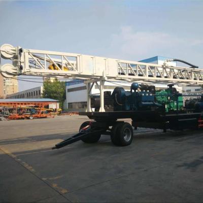 China De aanhangwagen zette Hydraulische Roterende Rig For Water Well Borehole-Boring op Te koop