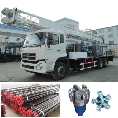 China motor diesel montado camión de Rig With Strong Power Yuchai YC6J180-33 del taladro del pozo de agua de los 300m en venta