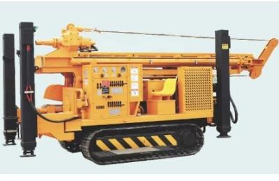 China Dieselmotor Top Hammer Hydraulisches Rotationswasserbohrgerät mit 500 m Bohrtiefe zu verkaufen