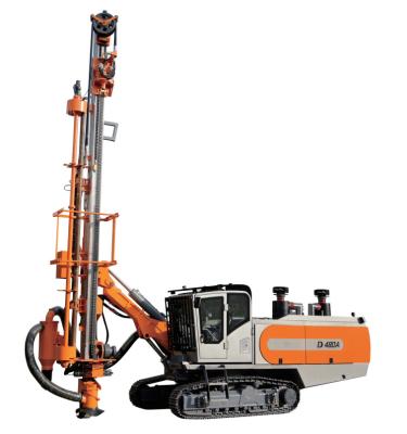 China 4+1 Drill Pipe Capacity Heavy Duty Single Boom DTH Integrated Rock Drill Machine for sale