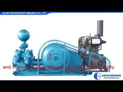 Horizontal Reciprocating Mud Pump , BW Mud Pump With Double Cylinders