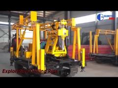 Small Exploration Drilling Rigs 300m Depth Easy Operation Trailer / Crawler Type