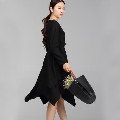 China Customer Design Breathable Women Winter Sweater Dresses Long Sheath Tight Rib Knit One Piece Long Dress Winter Ladies Dress for sale