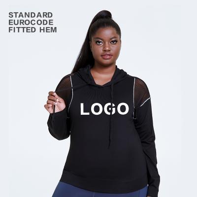 China Active Wear Lulu Eco Fitness Yoga Wear Breathable Recycled Loose Hoodies Women Sports Sleeve Long Top for sale