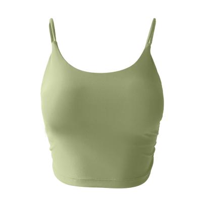 China 2021 Plus Size Cotton Underwear Breathable Women Gather Form Big Low Price Shockproof Backless Yoga Bra Top High Quality for sale