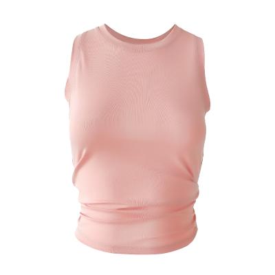 China Breathable Warm High Quality Sleeveless Comfortable Gym Yoga Crop Loose Fit Tank Top for sale