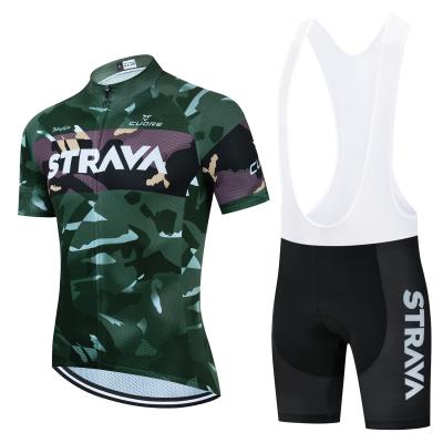 China Moisture wicking Men's and Women's Mountain Bike Cheap Short Sleeve Quick-Drying Top Shorts Breathable Cycling Singlet Clothes Two-Piece Sets for sale