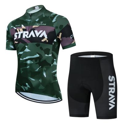 China Summer Gear Surrender Mountain Road Bike Slim Quick-Drying Mesh Quick-Drying Men's Short Sleeve Clothes Moisture Set For Cycling for sale