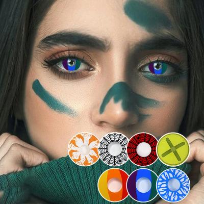 China HEMA+NVP China Supplier Colorful Crazy Series Annual Crazy Color Contact Lenses Anime Contact Lenses for sale