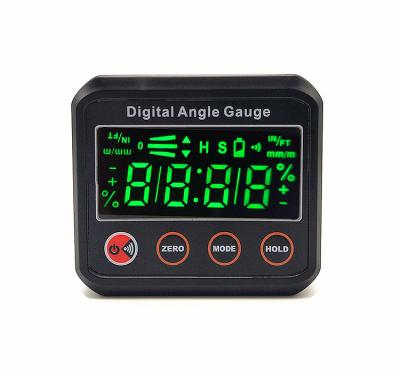 China ABS + Aluminum LED Screen 2021 Mini Cube Digital Angle Gauge Portable Level Box With Magnet for sale