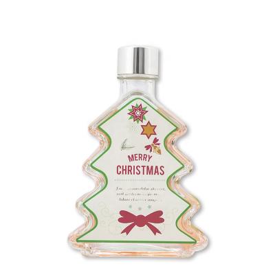 China 100ml Beverage Christmas Tree Glass Bottle Craft Supplies Christmas Decorations For Home for sale