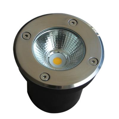 China IP67 Led Garden Stainless Steel COB Buried Light 5W Deck Light Garden Inground Underground Landscaping Spot Light for sale