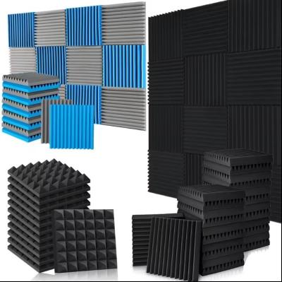 China Modern Design High Density Triangular Groove Acoustic Foam Panels for Sound Insulation for sale