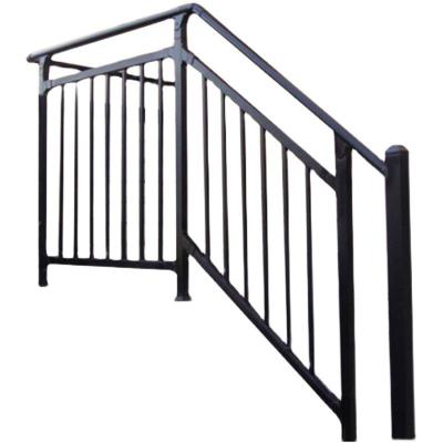 China Modern Design Apartment Balcony Stainless Steel 304 316 Black Glass Stair Railing for sale