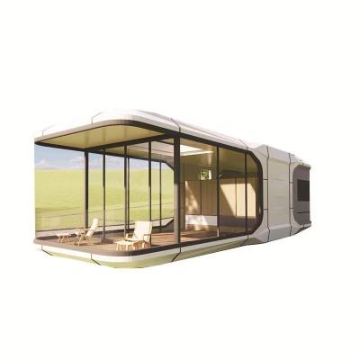 China Mobiele boerderij staal ontwerp modulair draagbaar flat pack luxe wooncapsule huis Te koop