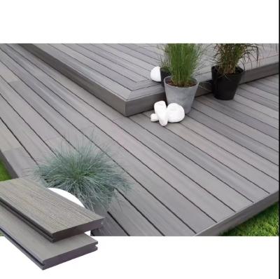 China 18mm Thickness Pear Wood Outdoor Garden Patio Swimming Pool Wood Composite Decking Floor for sale