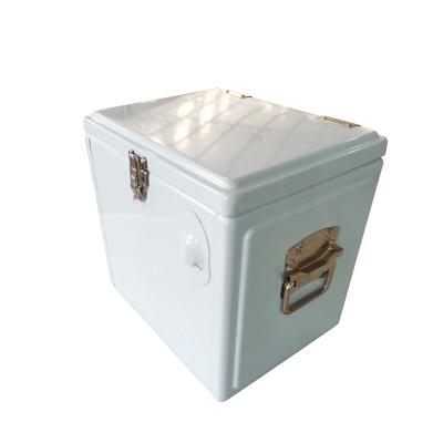 China Manufacture Vintage Waterproof 15L Metal Portable Cooler Box for sale