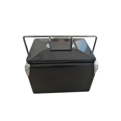 China 7l Metal Waterproof Cooler Small Portable Retro Ice Cooler for sale