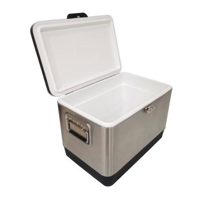 China Cooler 50L Retro Vintage Waterproof Metal Box OEM for sale