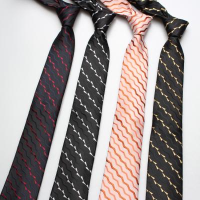 China Wholesale Polyester Mens Ties Stripe Flower Pattern Ties For Wedding Party for sale