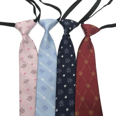 China New Arrival Custom Made Children Polyester Kids School Uniform Multi Color Neck Tie for sale