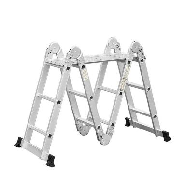 China Folding ladders factory direct sales folding thickened aluminum alloy non-slip multifunctional telescopic ladder for sale