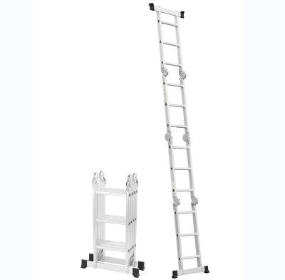 China Professional Non-slip Multifunctional Folding Aluminum Hinged Ladder Folding Ladders Manufacturing with Hinged Ladder for sale